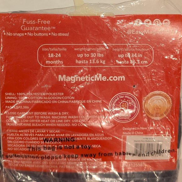 NWT Magnetic Me Magnetic Fleece Mittens (Navy Blue) - Picture 6 of 7